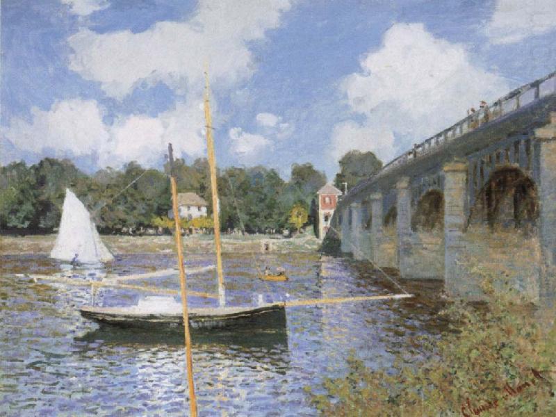 Claude Monet The road bridge at Argenteuil china oil painting image